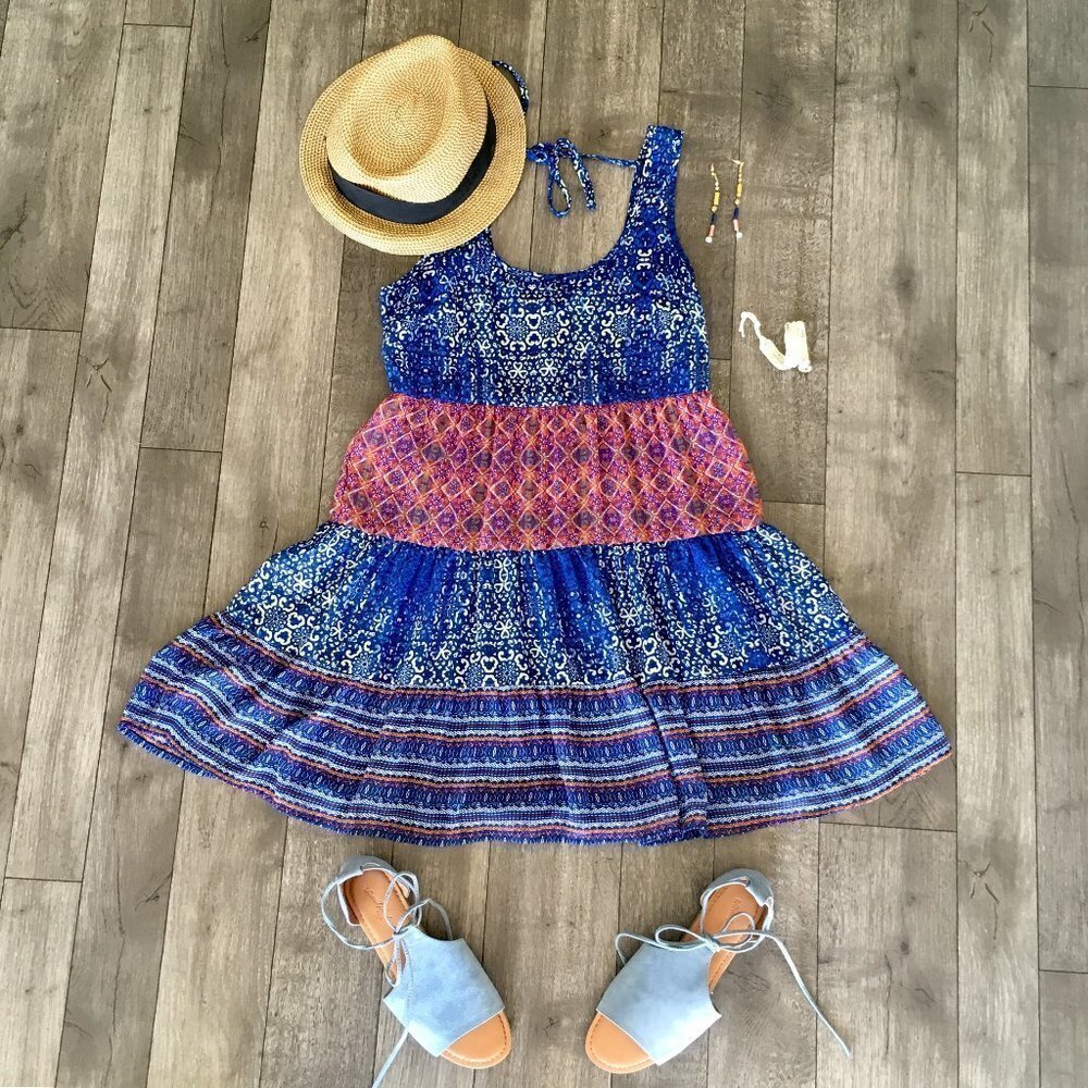 𝅺speechless Chiffon Ruffle Tiered Babydoll Dress